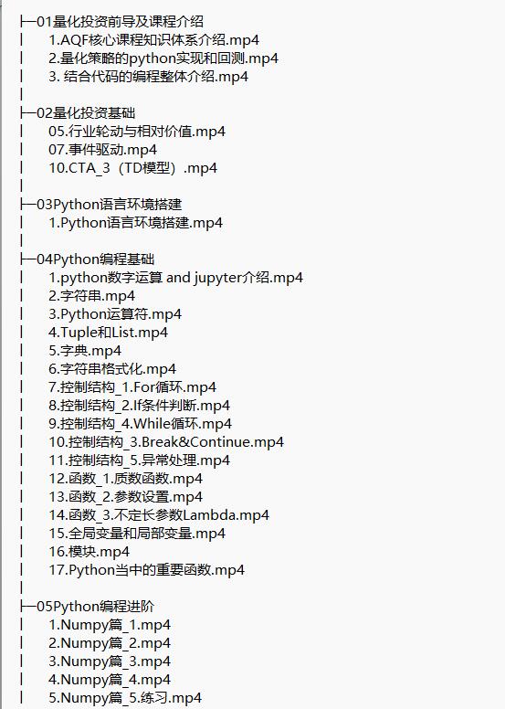 【Python基礎+量化進階】基于Python的量化學習 視頻教程 下載 圖1