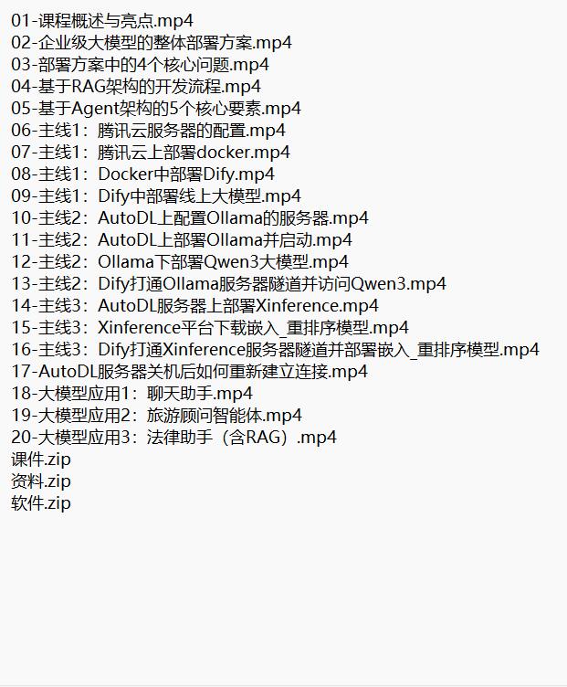 企業(yè)級大模型部署與開發(fā)實戰(zhàn) 視頻教程 下載 圖1